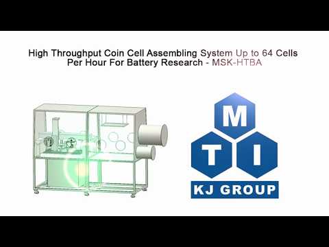 High Throughput Coin Cell Assembling System Up to 64 Cells Per Hour For Battery Research - MSK-HTBA