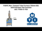 1100°C Max. Compact Tube Furnace ( 50mm OD) with Precision TGA Function - GSL-1100X-TGA