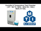 Humidity & Temperature Test Chamber ( RT - 85 °C / 80% - 95% RH, 100L) - MSK-HT100L