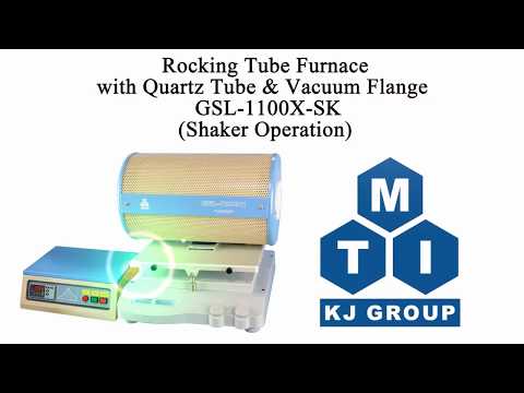 Rocking Tube Furnace with Quartz Tube & Vacuum Flange (Optional 1-2" ) - GSL1100XSK