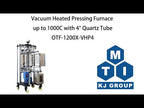 1000ºC Max. Vacuum Pressing Furnace up to with 4" Quartz Tube - OTF-1200X-VHP4