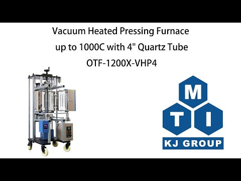 1000ºC Max. Vacuum Pressing Furnace up to with 4" Quartz Tube - OTF-1200X-VHP4