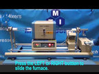 1200C Max. Dual Furnace (80mm Dia Tube) with One Furnace Slidable for TCVD - OTF-1200X-80-DFSL