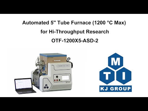 1200 °C Max 5" Automated Tube Furnace for AI Material Research - OTF1200XS5-ASD
