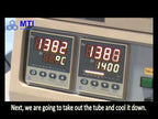 1500C Max Tube Furnace (50mm OD) with Sliding Flanges for Fast Heating/Cooling - GSL1500XRTP50