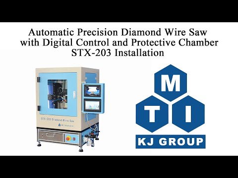Automatic Precision Diamond Wire Saw with Digital Control and Protective Chamber - STX-203