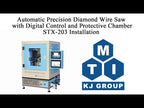 Automatic Precision Diamond Wire Saw with Digital Control and Protective Chamber - STX-203