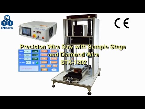 Precision Wire Saw with Sample Stage and Diamond Wire - 12" Dia Cutting Capability - STX-1202