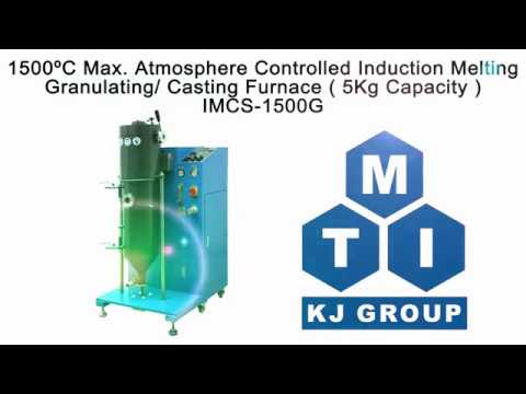 1500C Atmosphere Controlled Induction Melting - Granulating/Casting Furnace (5kg) - IMCS-1500G
