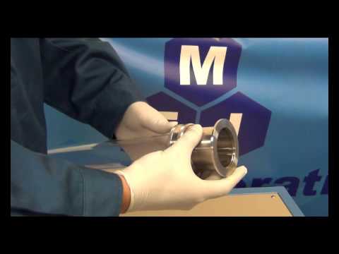 Quick Clamp Vacuum Sealing Assembly for 1" dia Tube Furnace with KF25 Vacuum Port - FL-25QC