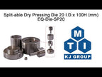 Split-able Dry Pressing Die 20 I.D.x 100H(mm) - Die-SP20