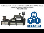 Lab Scale Roll to Roll Melt Extrusion Machine (300°C Max.) for Preparing Polymer Membrane - MSK-ME-300