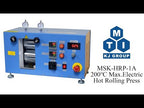200C 8" Width Heated Rolling Press with Variable Speed (Ar Gas Compatible) - MSK-HRP-04