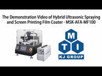 Hybrid Ultrasonic Spraying and Screen Printing Film Coater (100 mm x 100 mm) - MSK-AFA-MF100
