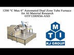 1200 °C Max 6" Automated Tube Furnace for AI Material Research - OTF1200XS6-ASD