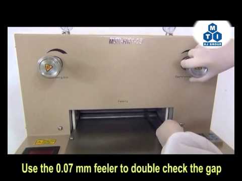 110°C Hot Rolling Press (8"D x10"W) w/ Dual Temp Controller (Ar Gas Compatible) - MSK-HRP-03D