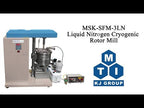 Liquid Nitrogen Cryogenic Rotor Mill with 5 Liter Vacuum Thermal Insulated Tank - MSK-SFM-3LN