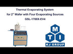 Thermal Evaporation System for 2" Wafer w/ 4 Sources & One Temperature Controller - GSL-1700X-EV4