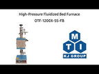 Hi-Pressure Fluidized Bed Furnace/ Reactor ( 3 bar @1100oC) w/ 1ID Super-Alloy Tube - OTF-1200X-S-SB