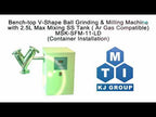 Bench-top V-Shape Ball Mill w/ Optional SS Tank 50, 250 , 2500ml (Ar Gas Compatible) - MSK-SFM-11-LD