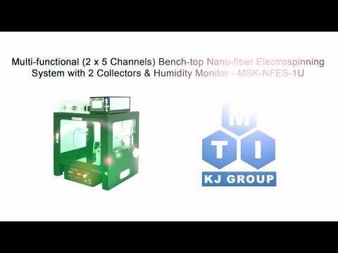 Compact Multi-functional Nano-fiber Electrospinning Device w/ 10 Ch. Pump & 2 Collector - MSK-NFES-1U