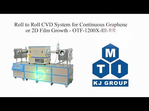 Roll to Roll CVD System for Continuous 2D Film Growth of Sheet or Wire Annealing- OTF-1200X-III-RR