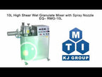 10L High Shear Granulate Mixer with Air-Assisted Spray Nozzle - RMG-10L