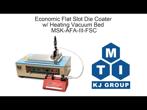 Economic Flat Slot Die Coater (optional 50 or 100mm Width) w/ Heating Vacuum Bed - MSK-AFA-III-FSC