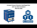 Compact Vacuum Planetary Centrifugal Mixer w/ Two 150ml Containers- MSK-PCE-V2150