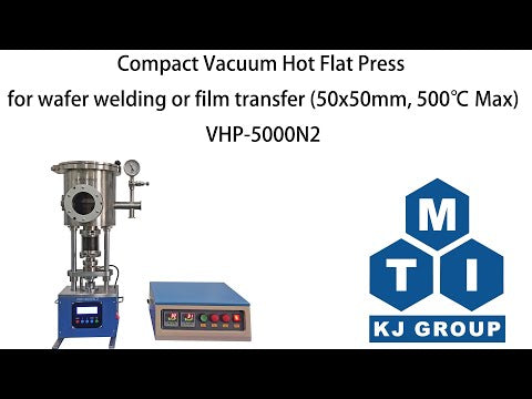 Compact Vacuum Hot Flat Press for Wafer Bonding (50x50mm Area, 500 Max 500Kg) - VHP-5000N2