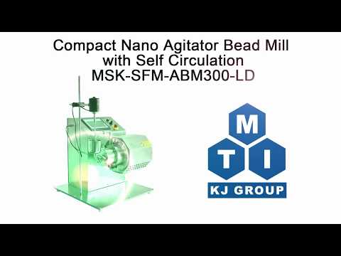 Nano Agitator Bead Mill with Self Circulation & Optional 0.3 / 1.0 L Capacity - MSK-SFM-ABM-LD