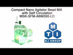 Nano Agitator Bead Mill with Self Circulation & Optional 0.3 / 1.0 L Capacity - MSK-SFM-ABM-LD