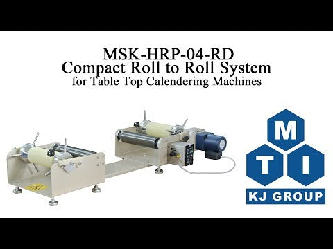 4" Width Electric Cold Roller Press with Optional Ceramic and PTFE Rollers-MSK-HRP-MR100DC