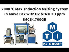 2000ºC Max. Induction Melting System in Glove Box with O2 & H2O < 1 ppm - IMCS-1700GB