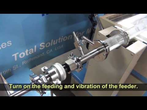 5" Rotary Tube Furnace up to 1200°C with Automatic Feeding & Receiving System - OTF1200XIIIR5