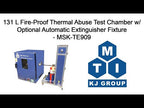 131 L 200oC Max Thermal Abuse Test Chamber w/ Optional Automatic Extinguisher Fixture - MSK-TE909