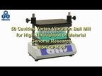 50 Cavities Vortex Vibration Ball Mill w/ YSZ Balls for High-Throughput Research - MSK-SFM-50