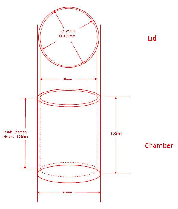 Stainless steel jar of SFM1/SFM-15 milling machine (500ml) - MJ-500SS