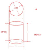 Stainless steel jar of SFM1/SFM-15 milling machine (500ml) - MJ-500SS