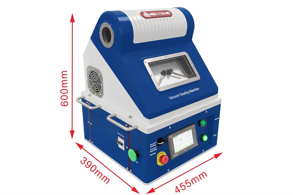 4-in-1 Sealer for Top/Side & Vacuum Standing, Sealing, & Purging for Pouch Cell (180x160mm) - MSK-115A-MS