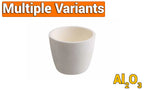 Alumina (Al2O3) Cylindrical Crucible from 0.1 mL to 3000mL optional