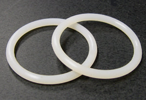 High Temperature Silicone Rubber O-ring (1 pair) for 50 mm dia Alumina or Quartz Tube -SOR50