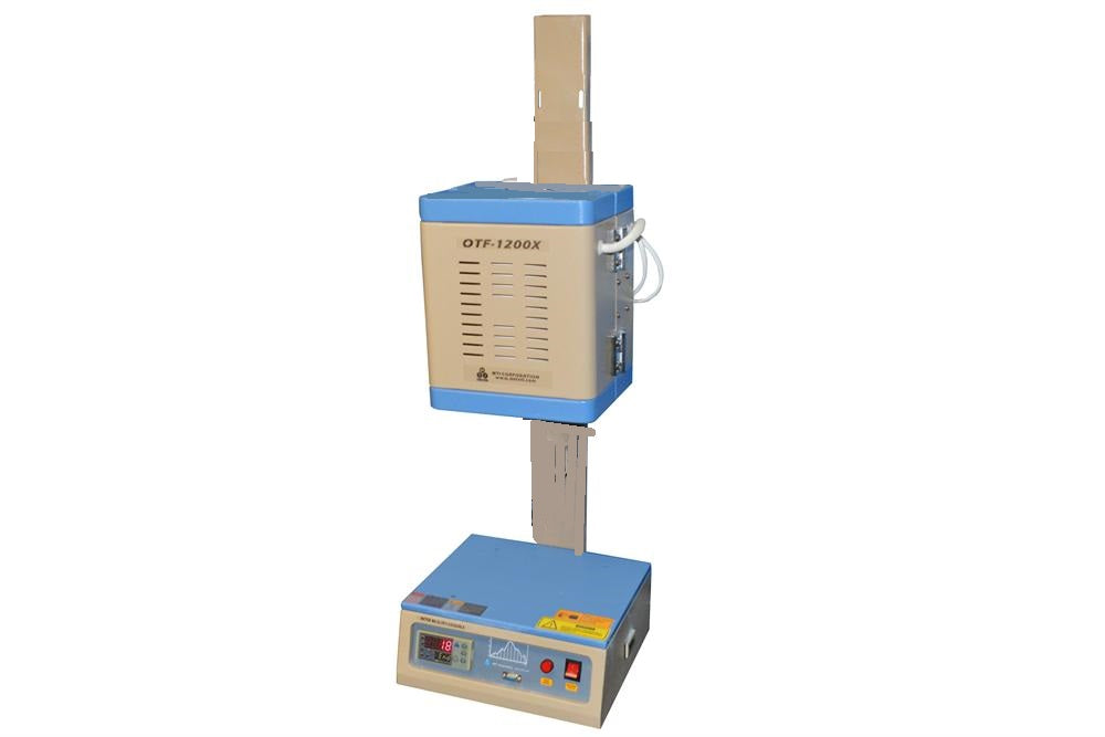 1100°C Vertical Split Furnace (1- 2" Dia.) w/ Temperature Controller - OTF1200XSVT-NT