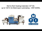 Roll to Roll Heating Calender (8" W) up to 110C for Multi-layer Laminating - HRP-03RRL