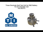 Three-Electrode Split Test Cell for R&D Battery - 15 mm Diameter Cell - 3ESTC