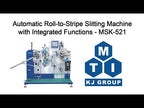 Automatic Roll-to-Stripe Slitting Machine with Integrated Functions of Electrode Cutting, Tab Welding, and Taping for Cylindrical Cell-MSK-521