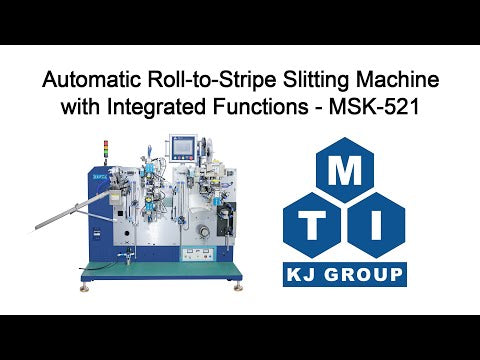 Automatic Roll-to-Stripe Slitting Machine with Integrated Functions of Electrode Cutting, Tab Welding, and Taping for Cylindrical Cell-MSK-521