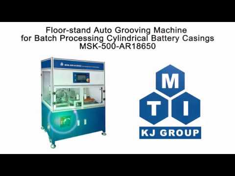 Floor-stand Auto Grooving Machine for Batch Processing of Cylindrical Battery Casings - MSK-500-AR18650