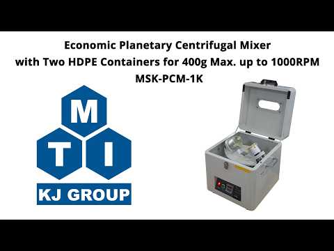 Economic Planetary Centrifugal Mixer w/ Two HDPE Containers for 500 g Max. - MSKPCM1K