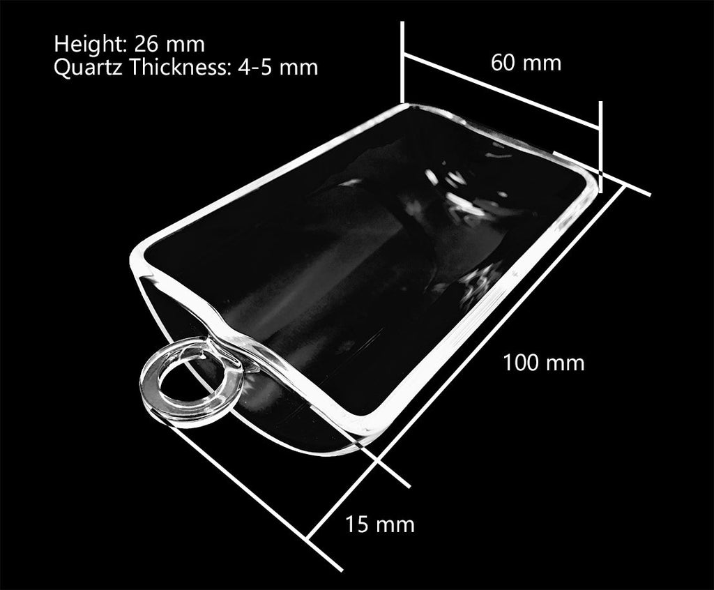 Quartz (SiO2) Boat Crucible